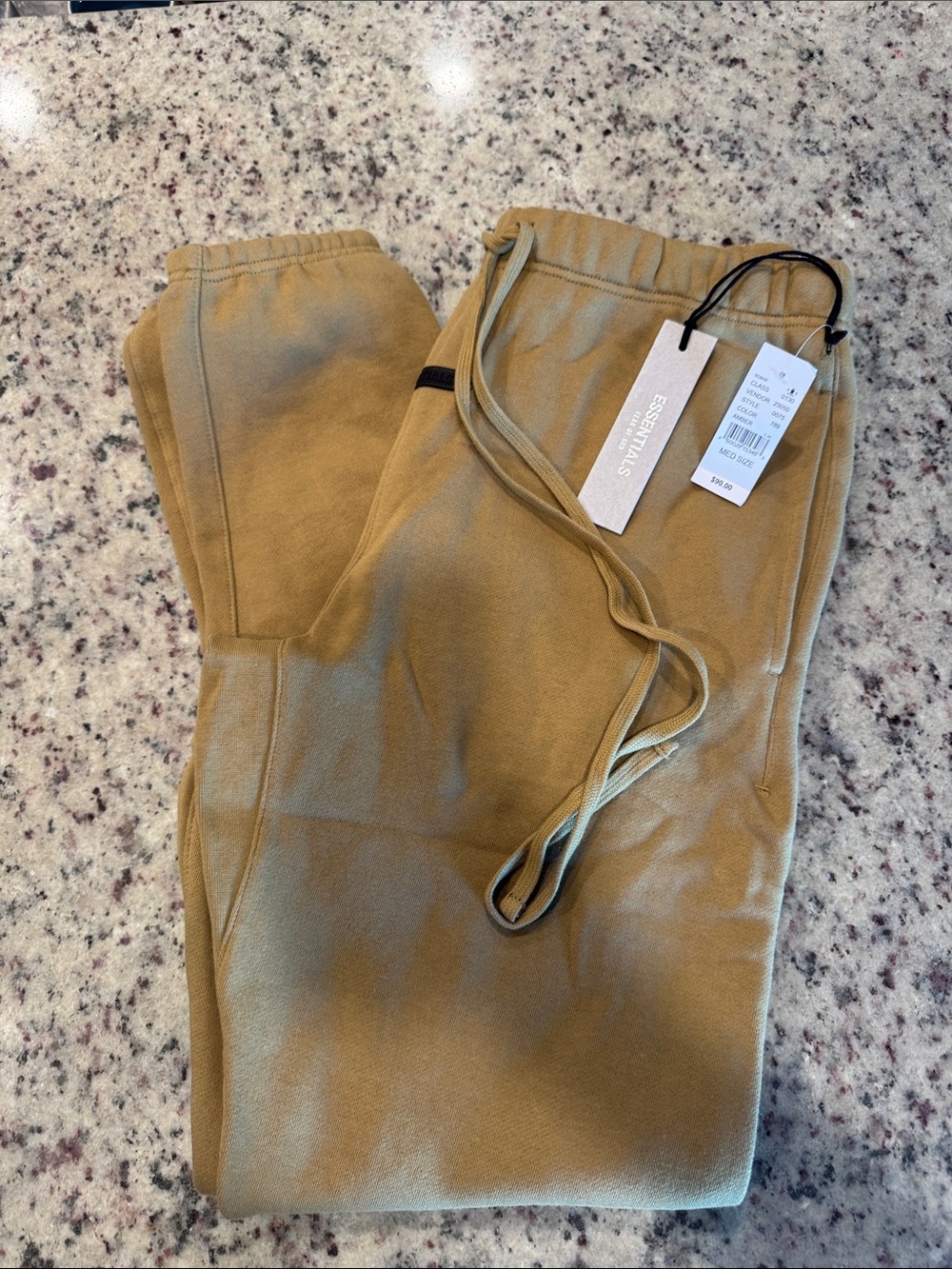 ESSENTIALS Men’s Light Tan Sweatpants with Drawstring